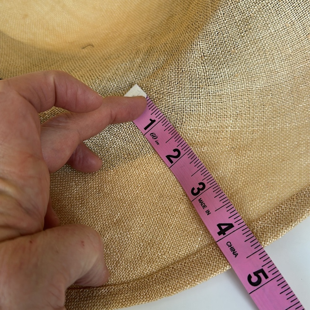 Georgia Hughes Vintage Straw Hat w/Tulle - Picture 6 of 8